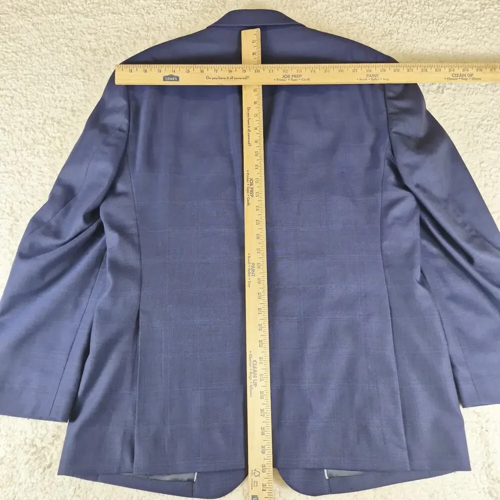 Jos A Bank 1905 Blazer 42R Blue Wool Stretch Suit Jacket Men Sport Coat 2 Button